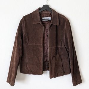 Wilsons Leather suede zip up women's jacket